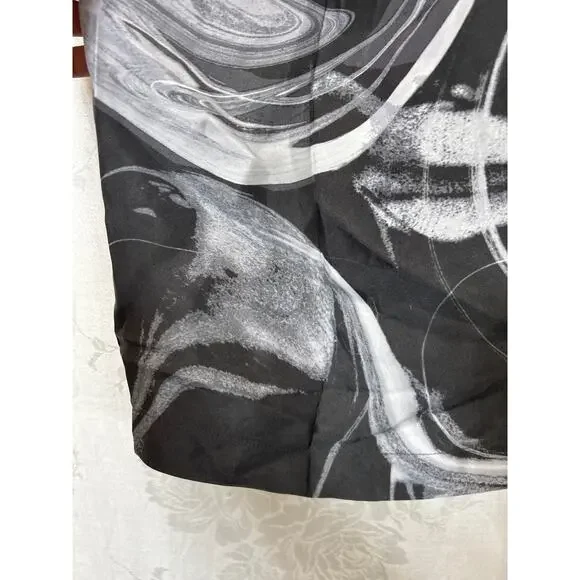 Athleta Tank Top 3X Gray Abstract Print NEW Adjustable Satin Calm Cool Cami - Picture 2 of 9